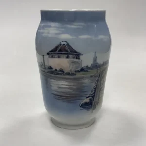 Royal Copenhagen Art Nouveau Vase - Krudttårnet i Frederikshavn No. 2858/108