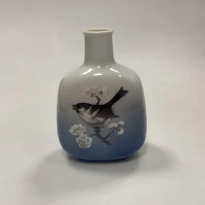 Royal Copenhagen Art Nouveau Vase med Fugl No 4878