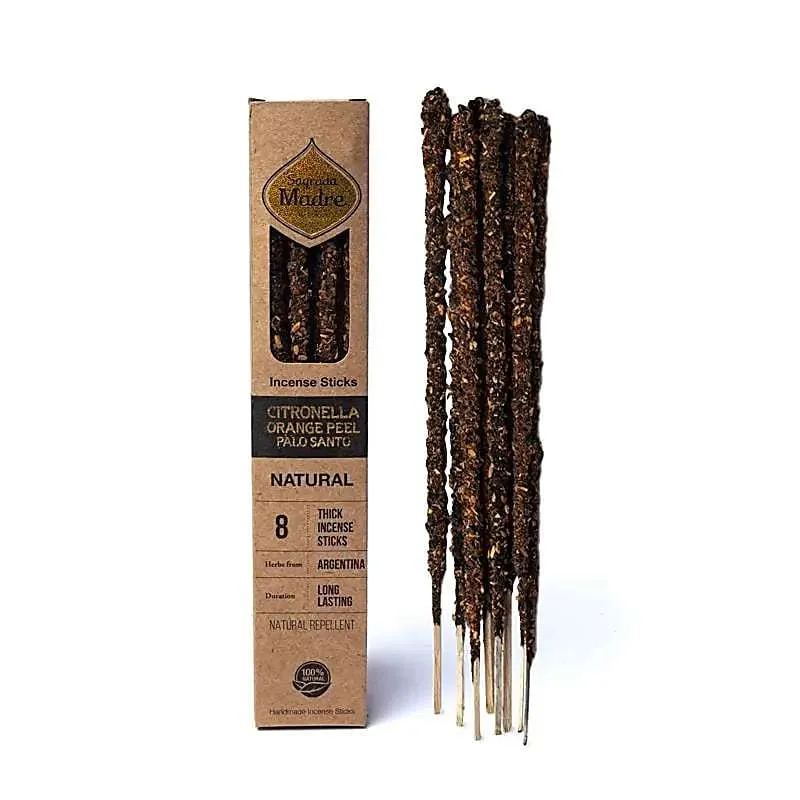 Sagrada Madre - Natural - Zitronengras, Orange & Palo Santo - Räucherstäbchen