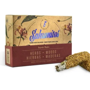 Sagrada Madre – Sahumito - Räucherbündel Mix Kräuter & Hölzer - 5 Stk.