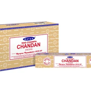 Satya - Chandan – Räucherstäbchen – 15 g Schachtel (ca. 12–15 Stäbchen)