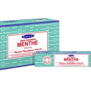 Satya - Mint (Minze) – Räucherstäbchen – 15 g Schachtel (ca. 12–15 Stäbchen)