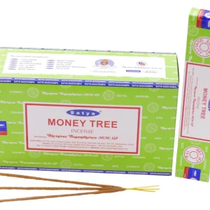 Satya - Money Tree (Geldbaum) - Räucherstäbchen – 15 g Schachtel (ca. 12–15 Stäbchen)