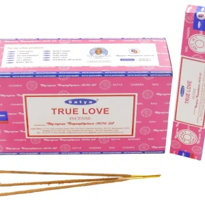 Satya - True Love (Wahre Liebe) - Räucherstäbchen – 15 g Schachtel (ca. 12–15 Stäbchen)