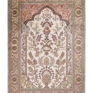 Seidenteppich - China Seide - 179 x 124 cm - beige