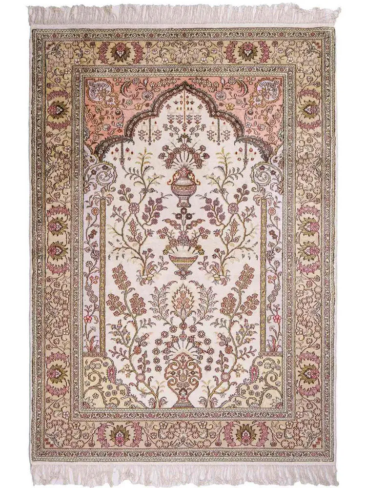 Seidenteppich - China Seide - 179 x 124 cm - beige