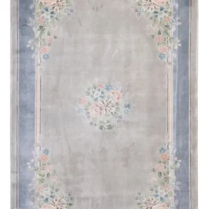 Seidenteppich - China Seide - 185 x 123 cm - grau