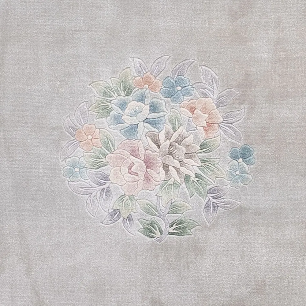 Seidenteppich - China Seide - 185 x 123 cm - grau