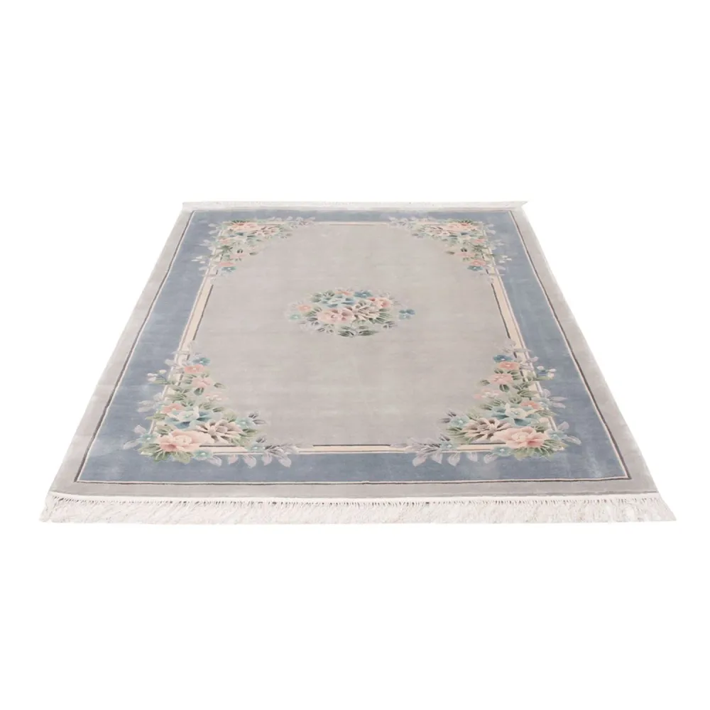 Seidenteppich - China Seide - 185 x 123 cm - grau