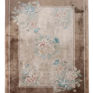 Seidenteppich - China Seide - 90 x 60 cm - beige