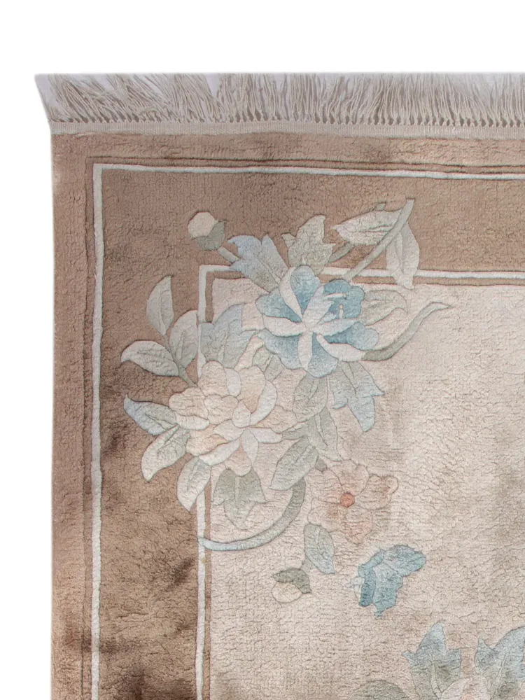 Seidenteppich - China Seide - 90 x 60 cm - beige
