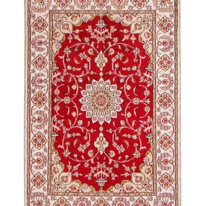 Seidenteppich - China Seide - 89 x 62 cm - rot