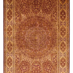 Seidenteppich - Ghom Seide - Premium 216 x 132 cm Teppichbrücke