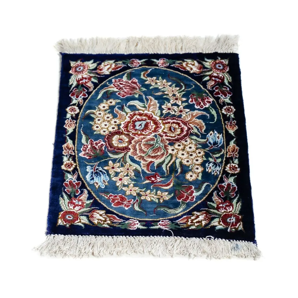 Seidenteppich - Ghom Seide - Premium 40 x 28 cm Fußmatte