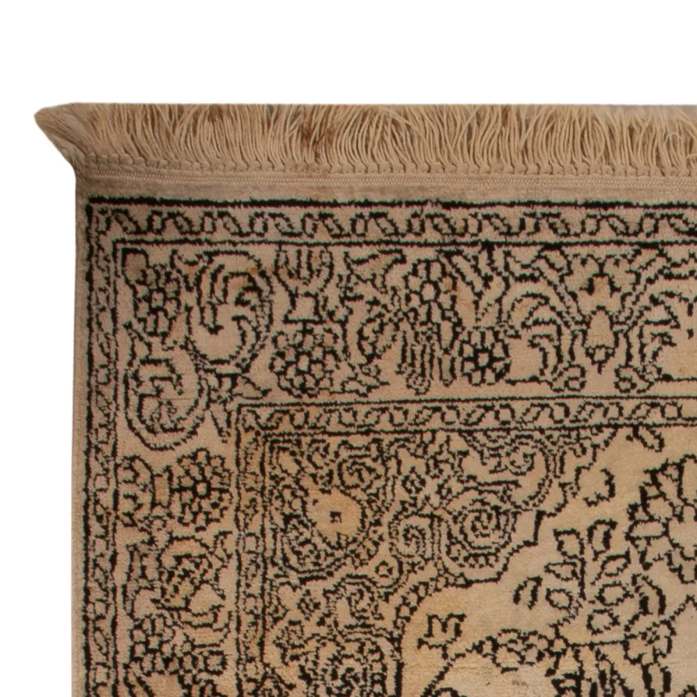 Seidenteppich - Kaschmir Seide - 103 x 60 cm - beige