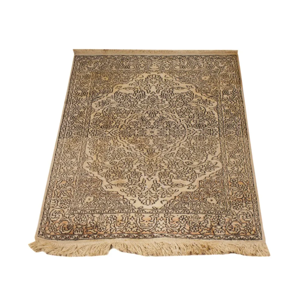 Seidenteppich - Kaschmir Seide - 103 x 60 cm - beige