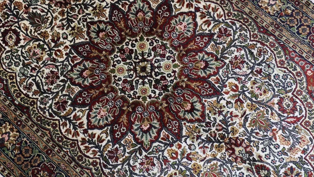 Seidenteppich - Kaschmir Seide 170 x 109 cm Teppichbrücke