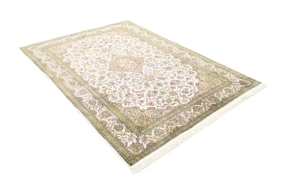 Seidenteppich - Kaschmir Seide 217 x 153 cm Teppich Wohnzimmer