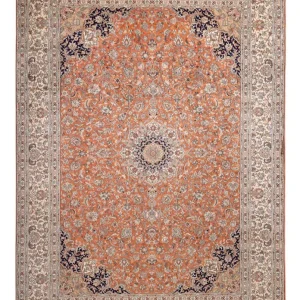 Seidenteppich - Kaschmir Seide - 306 x 220 cm - terrakotta