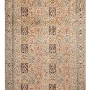 Seidenteppich - Kaschmir Seide - 316 x 220 cm - dunkelbeige