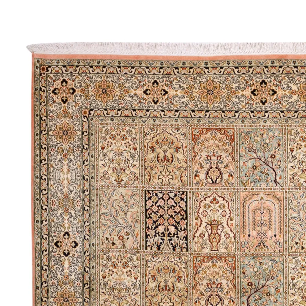 Seidenteppich - Kaschmir Seide - 316 x 220 cm - dunkelbeige