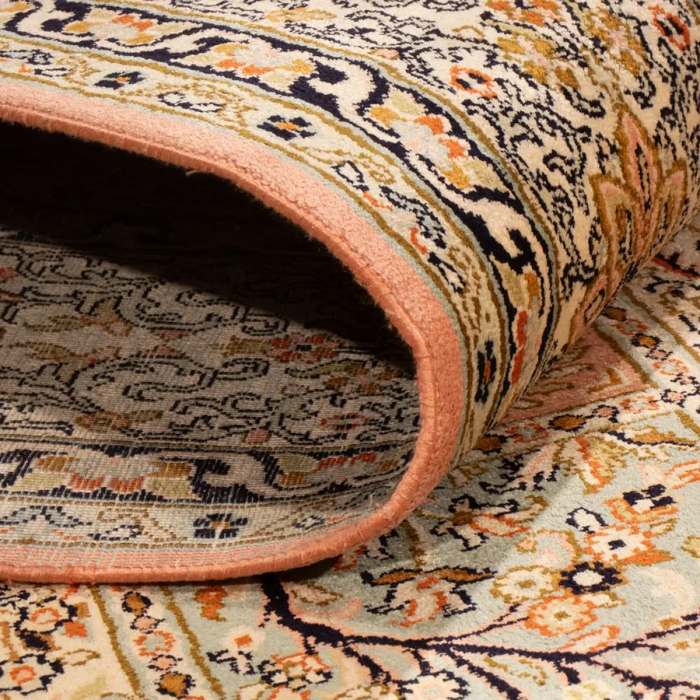 Seidenteppich - Kaschmir Seide - 316 x 220 cm - dunkelbeige