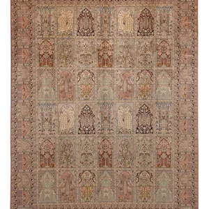 Seidenteppich - Kaschmir Seide - 324 x 238 cm - beige