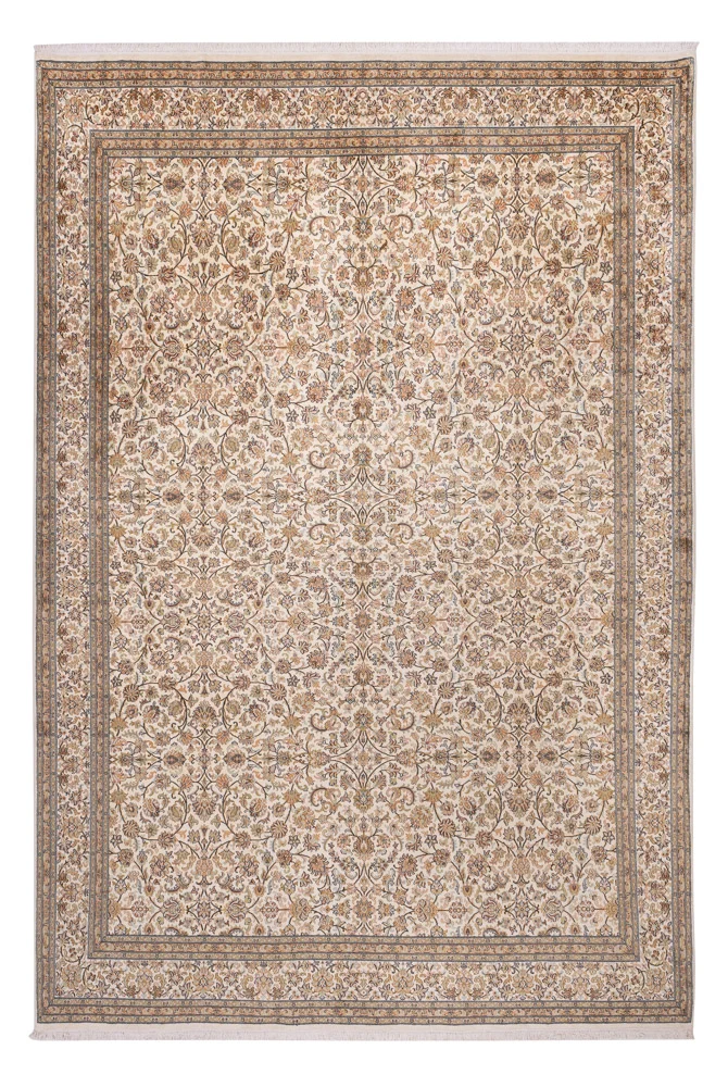 Seidenteppich - Kaschmir Seide - 356 x 245 cm - beige