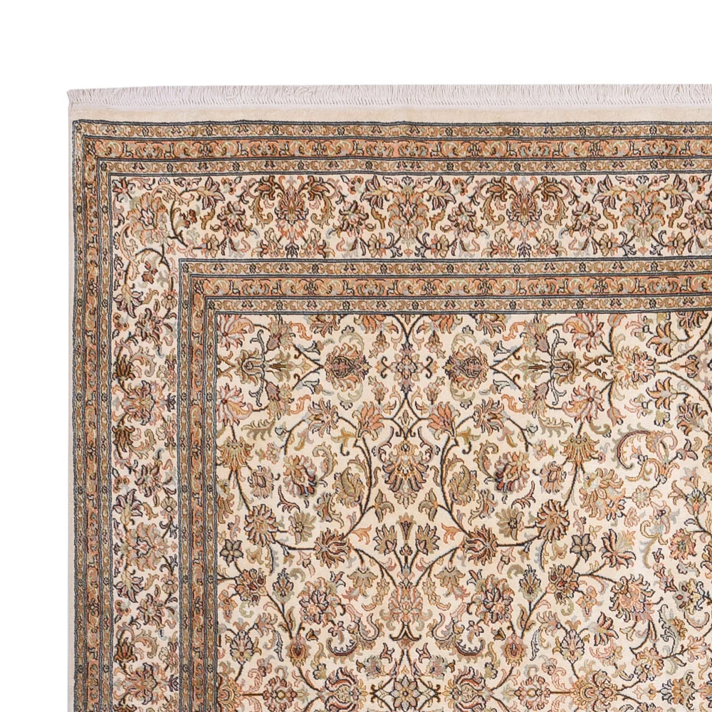 Seidenteppich - Kaschmir Seide - 356 x 245 cm - beige