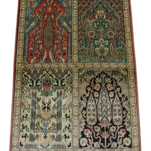 Seidenteppich - Kaschmir Seide 88 x 63 cm Fußmatte