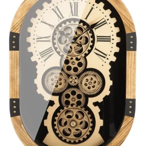 Stilvolle Wanduhr 'Lado' mit dynamischem Zahnradmotiv – Eleganz und Präzision für Ihre Wand