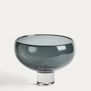 Tafelaufsatz Sirau aus grauem Glas Ø 29,8 cm