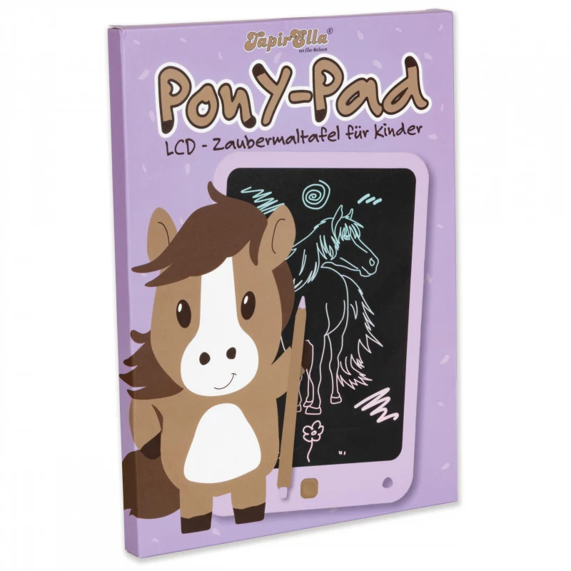TapirElla Pony-Pad, LCD Zaubermaltafel für Kinder