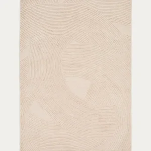 Teppich Domm aus Wolle weiss 200 x 300 cm