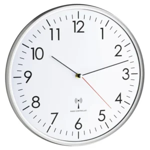 TFA Funk-Wanduhr weiss ø 30 cm