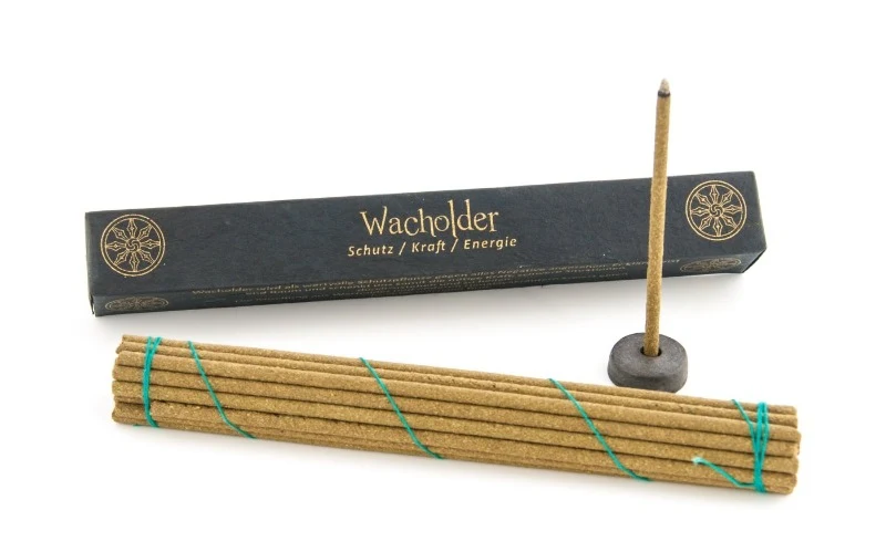 Tibetan Line Räucherstäbchen Wacholder, 100 % natürlich, inkl. Halter