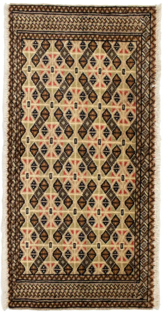 Turkaman Teppich 100 x 50 cm - beige