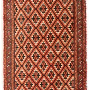 Turkaman Teppich 100 x 50 cm - orange