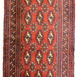 Turkaman Teppich 100 x 50 cm - rot