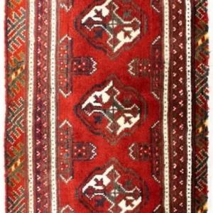 Turkaman Teppich 100 x 50 cm - rot