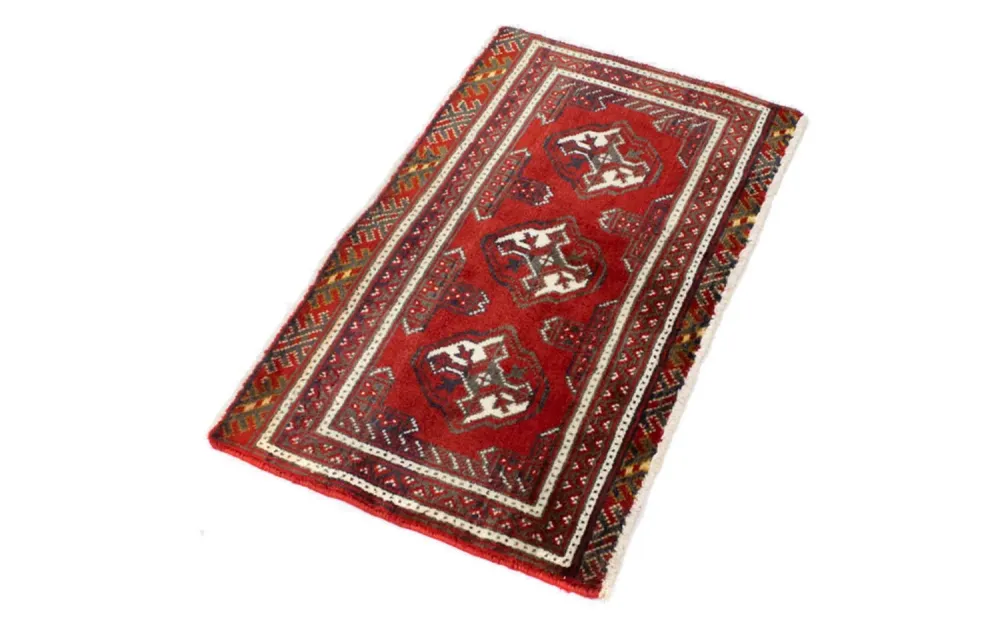 Turkaman Teppich 100 x 50 cm - rot