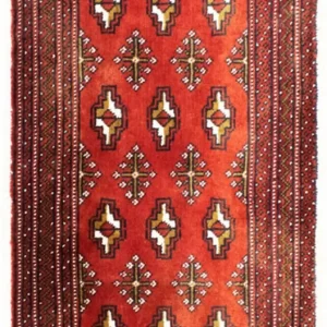 Turkaman Teppich 100 x 50 cm - rot