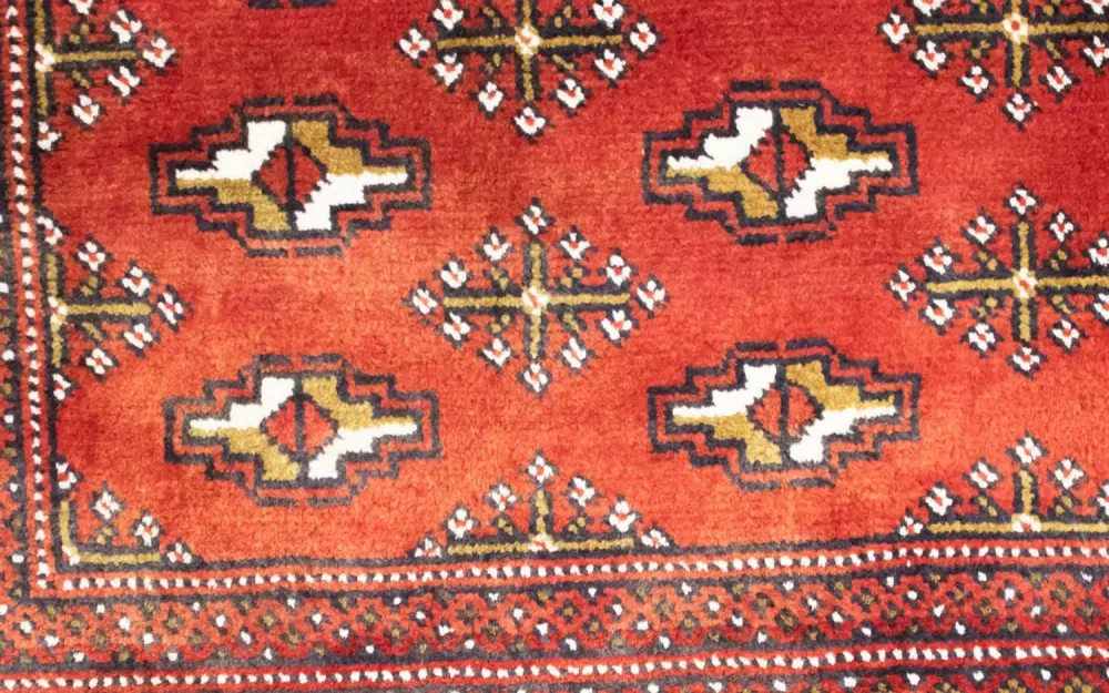 Turkaman Teppich 100 x 50 cm - rot