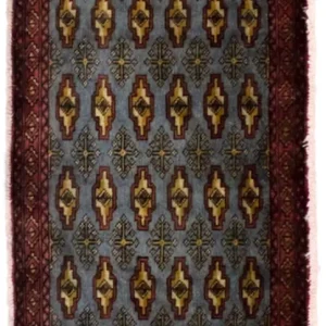 Turkaman Teppich 130 x 60 cm - blau
