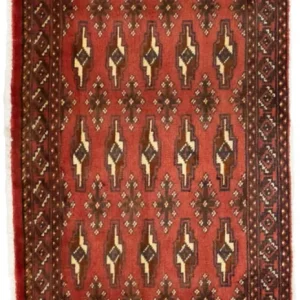 Turkaman Teppich 130 x 60 cm - hellrot