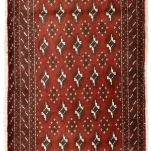 Turkaman Teppich 130 x 60 cm - rot