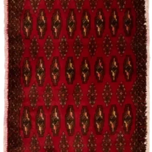 Turkaman Teppich 130 x 60 cm - rot