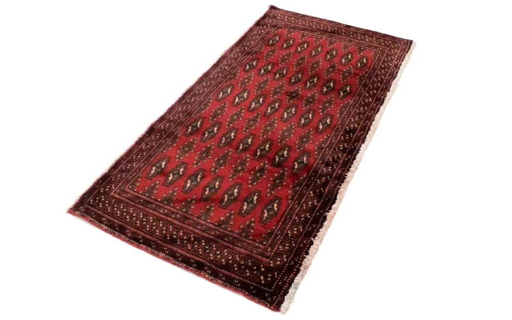 Turkaman Teppich 130 x 60 cm - rot