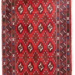 Turkaman Teppich 130 x 60 cm - rot