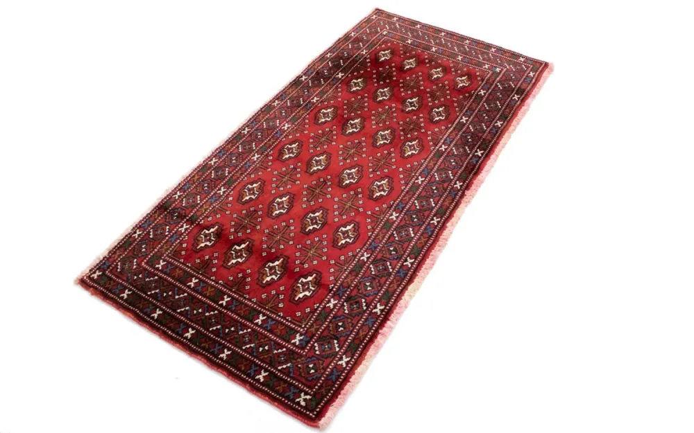 Turkaman Teppich 130 x 60 cm - rot